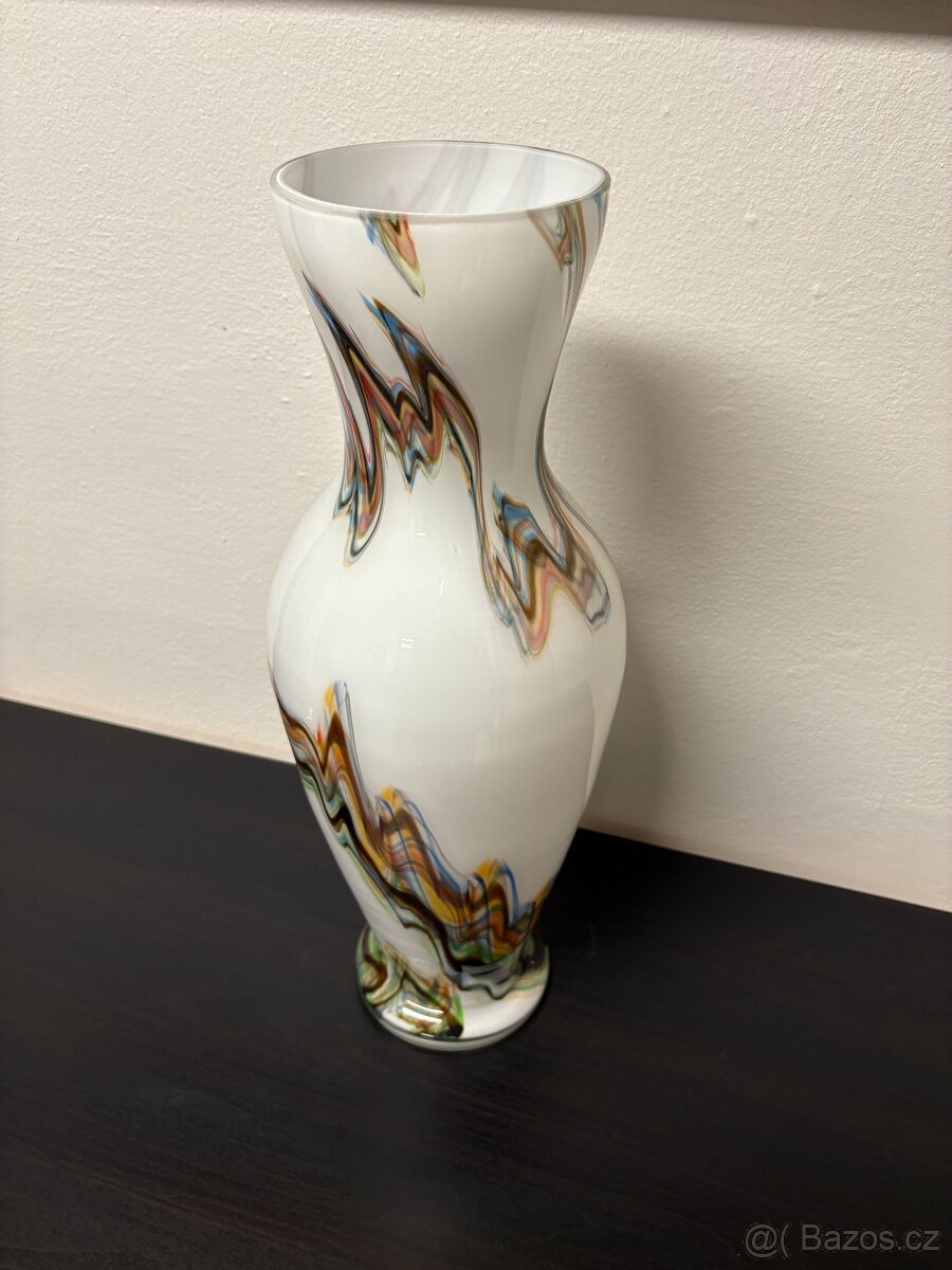 Autorské sklo - velká váza - 10