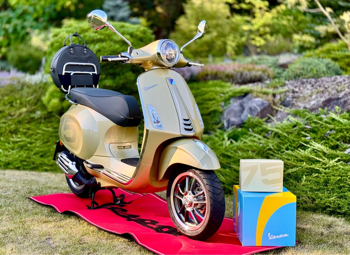Vespa Primavera 75th Anni– limitovaná edice, TOP STAV - 10