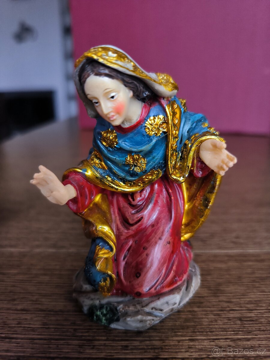 Betlém figurky 11 figurek z pryskyřice , 15 cm Nádhera - 10