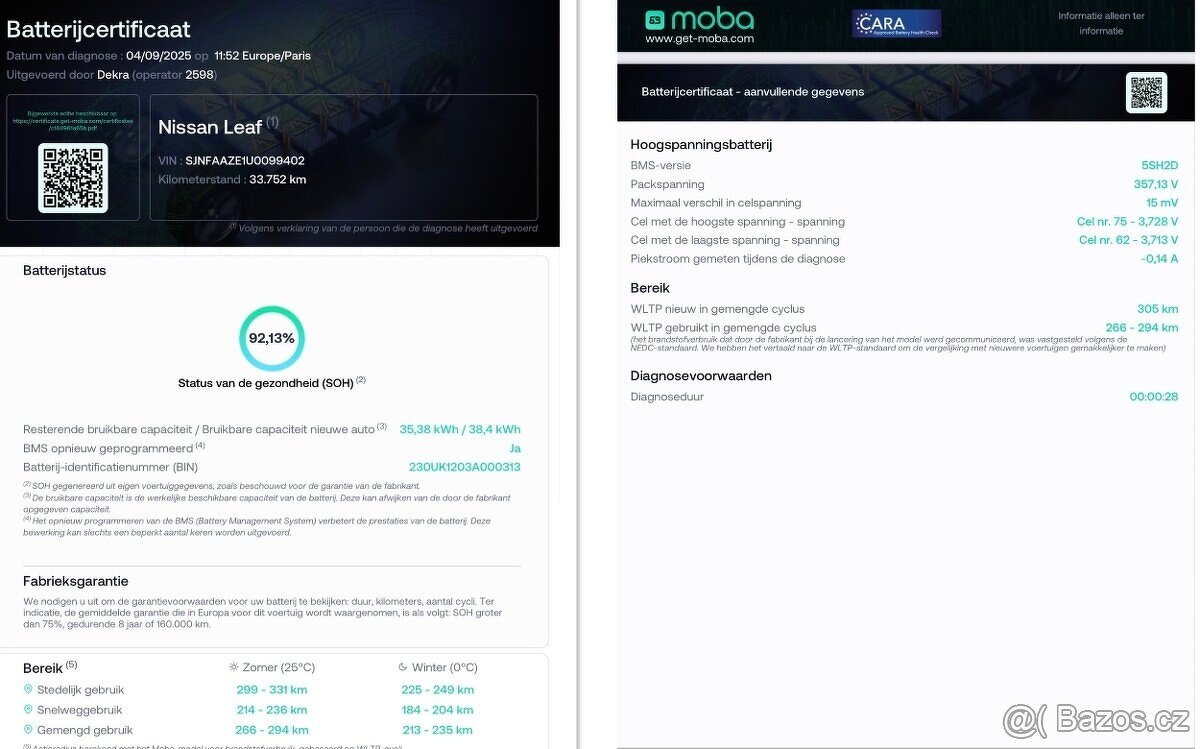 Nissan Leaf N-Connecta, SOH 92%, ProPILOT, Winter paket, DPH - 10