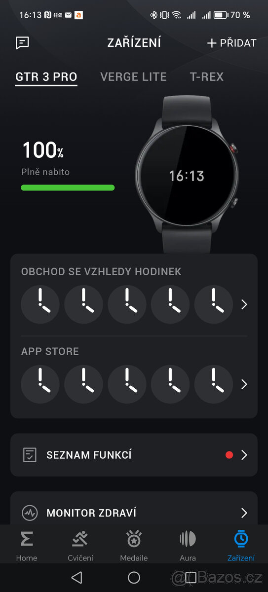 Amazfit GTR 3 Pro Black hodinky - 10