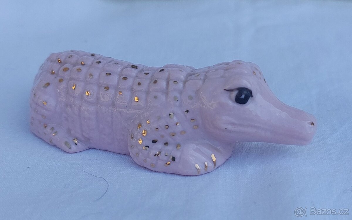 zvířátka z růžového porcelánu, figurky - 10