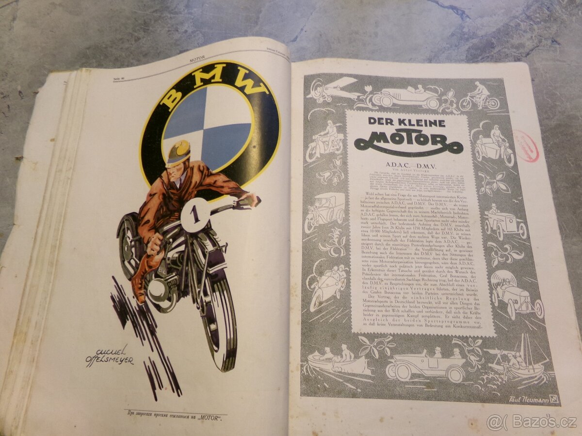 Starý reklamní automoto katalog Motor z roku 1925 - 10