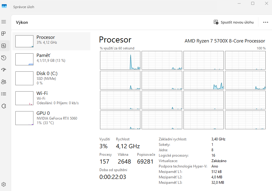 AMD Ryzen 7 5700X, 32GB RAM, RTX 5060, 1 TB, WI-FI, BT - 10