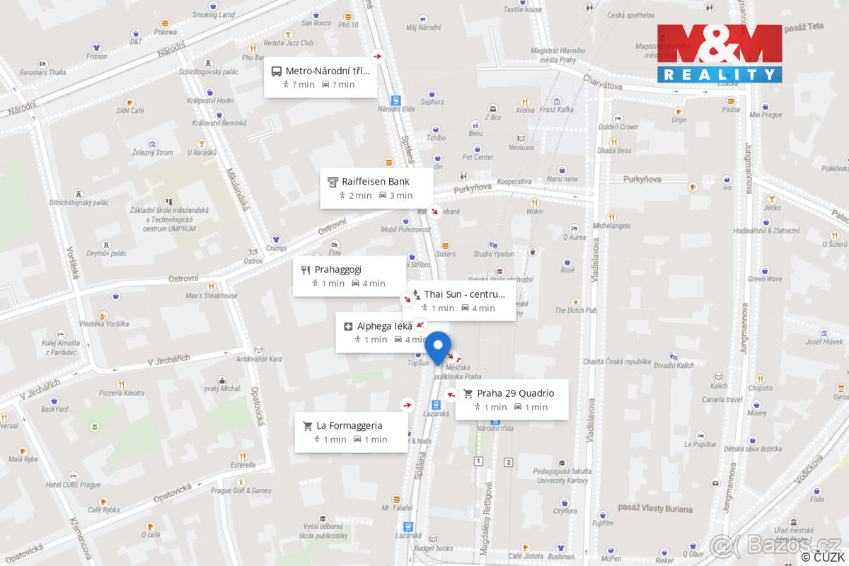 Pronájem bytu 2+1, 73 m², Praha, ul. Spálená - 10