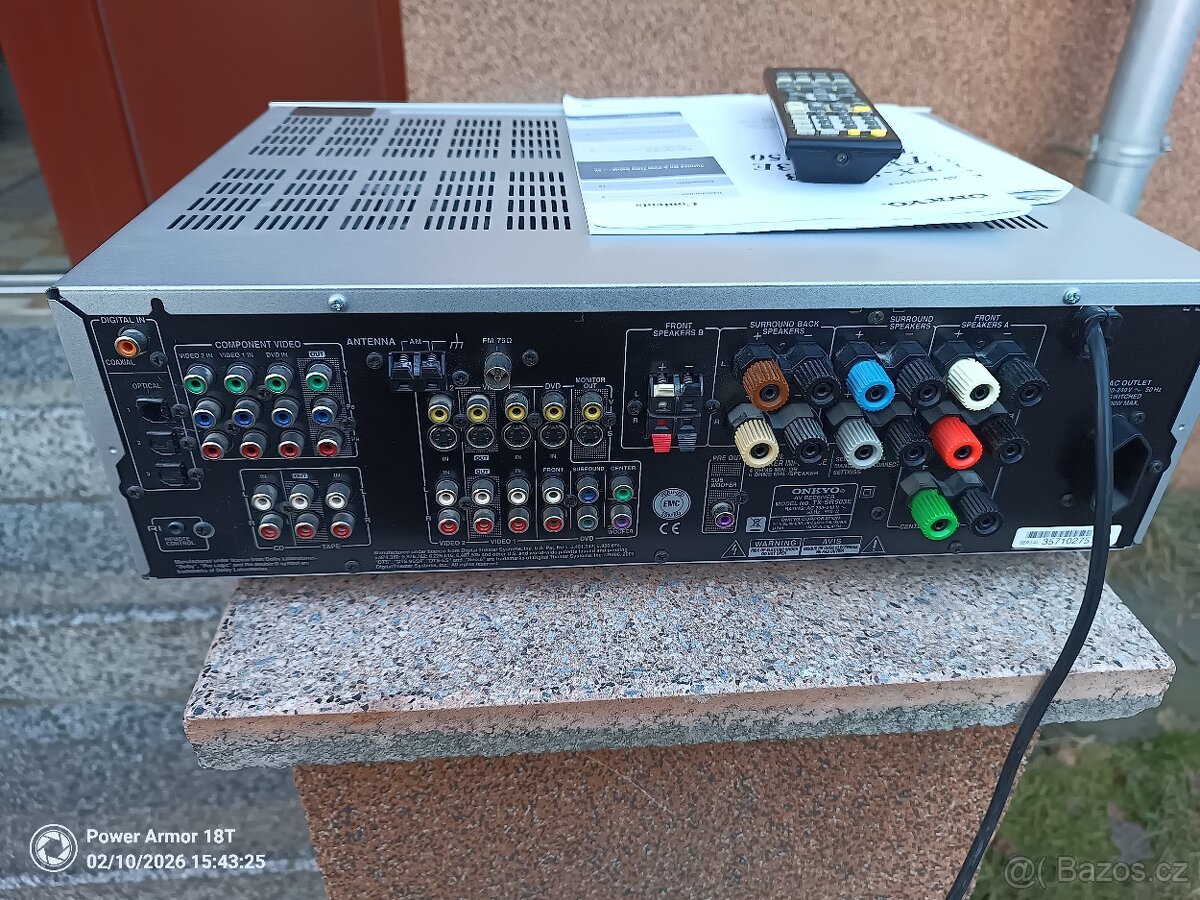 ONKYO TX-SR503E RECEIVER+CZ návod, dálka - 10