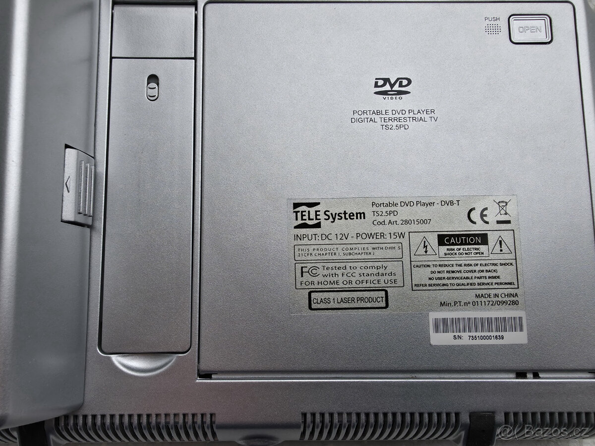 TELE Systém - Přenosný DVD přehravač s DVB-T tunerem - 10
