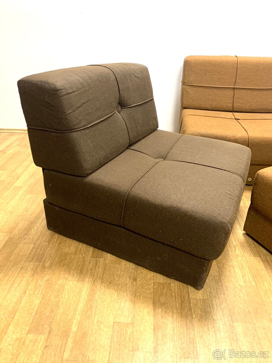 Retro křesla Pauli 70. léta rozkládací - 10