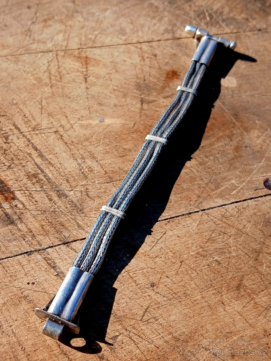 Stříbrný náramek starožitný - 10