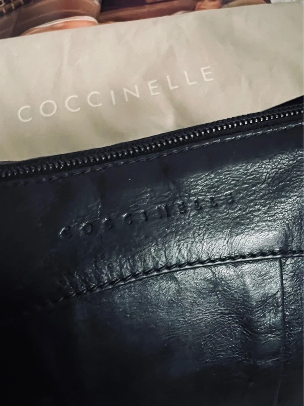 🌸Coccinelle🌸pravá kůže luxusní nádherná kabelka prostorná - 10