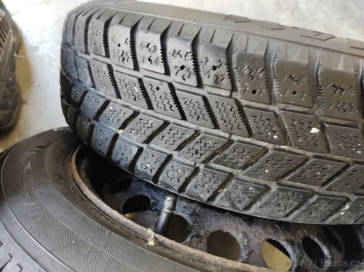 175/65 R14 ZIMNÍ + disky4x100 - VYSOKÝ HRUBÝ VZOREK - 10