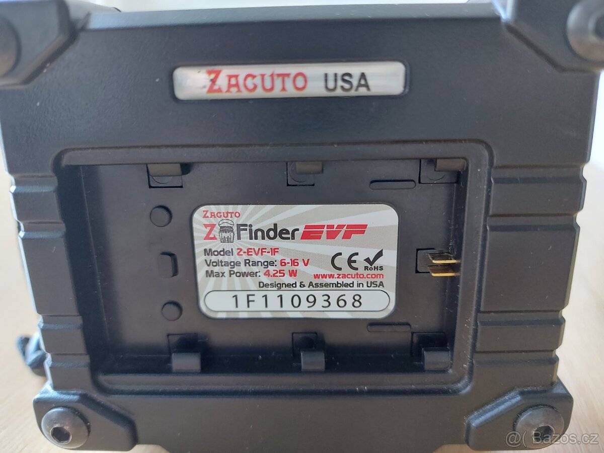 El. hledáček Zacuto Z Finder EVF - 10