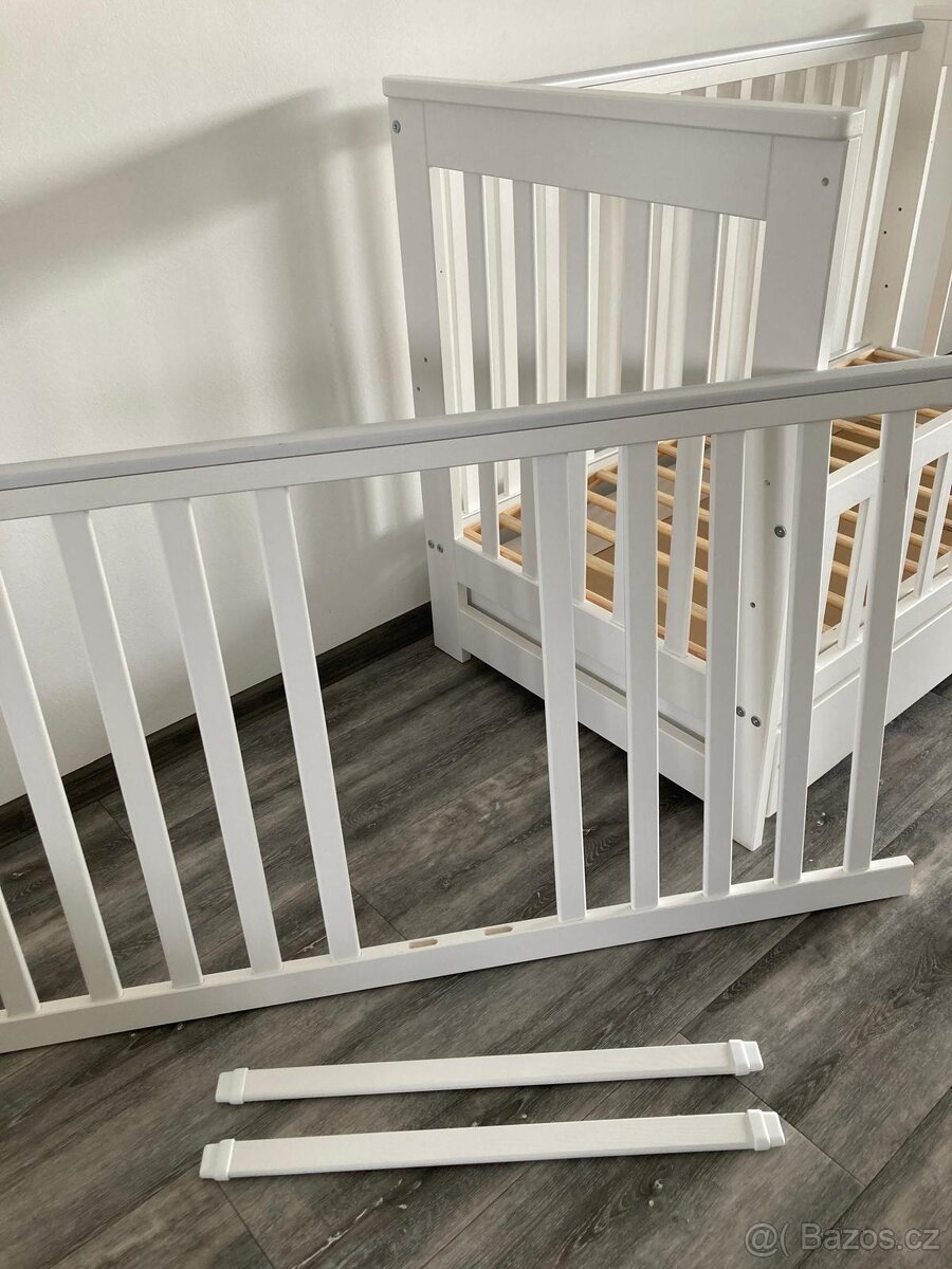 Klups dětská postýlka 120x60 cm se zábranou + matrace - 10