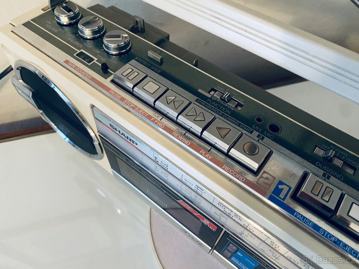 Radiomagnetofon Sharp QT 77 HW, rok 1984 - 10
