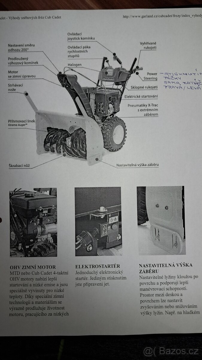 Snehova freza Cub Cadet - 10