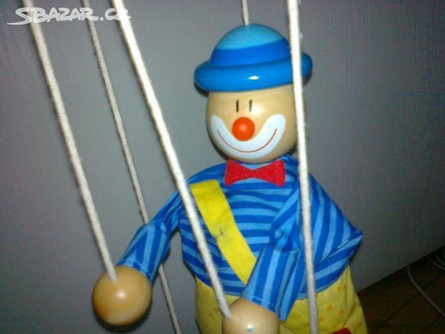 dřevěný pejsek , kacer, klaun - 10