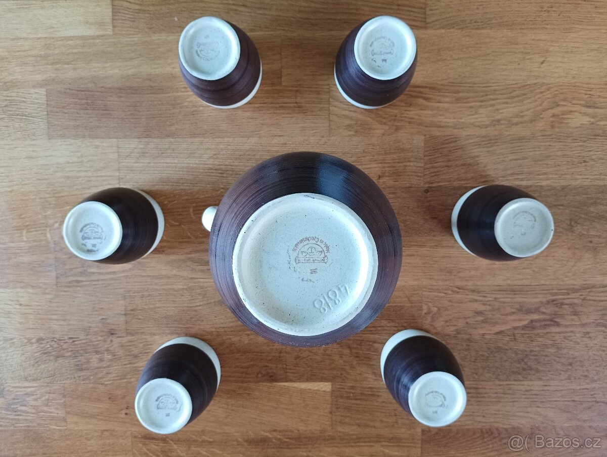VINTAGE KERAMICKÁ NÁPOJOVÁ SOUPRAVA BRUSEL DITMAR URBACH - 10