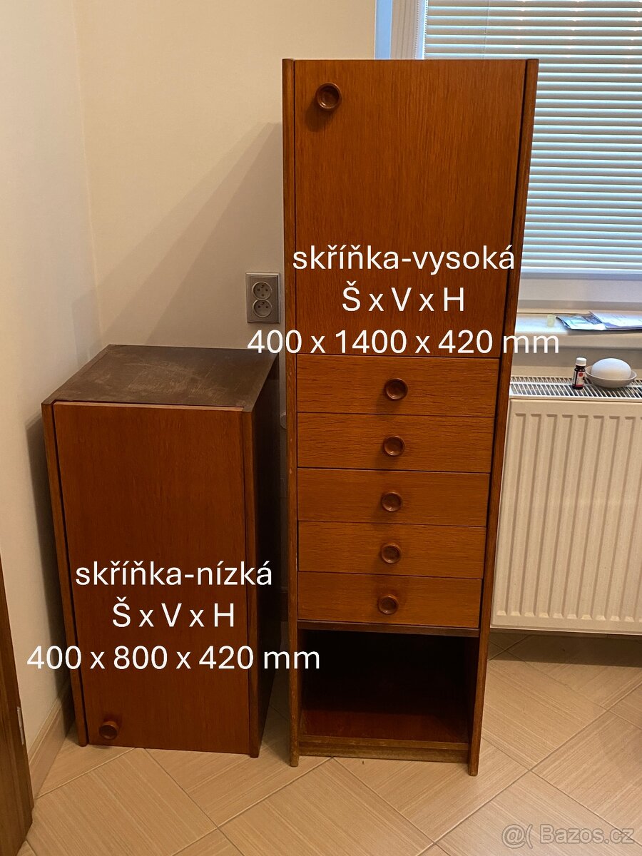 obývací stěna + sedačka + šatní skříň + knihovnička - 10