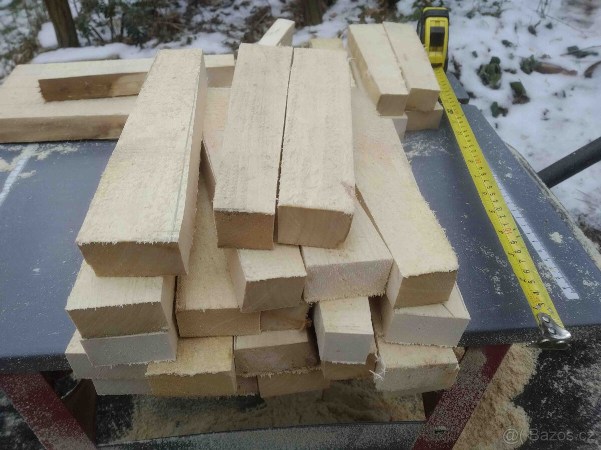 Lipové hranolky na figurky, různé rozměry na přání - 10