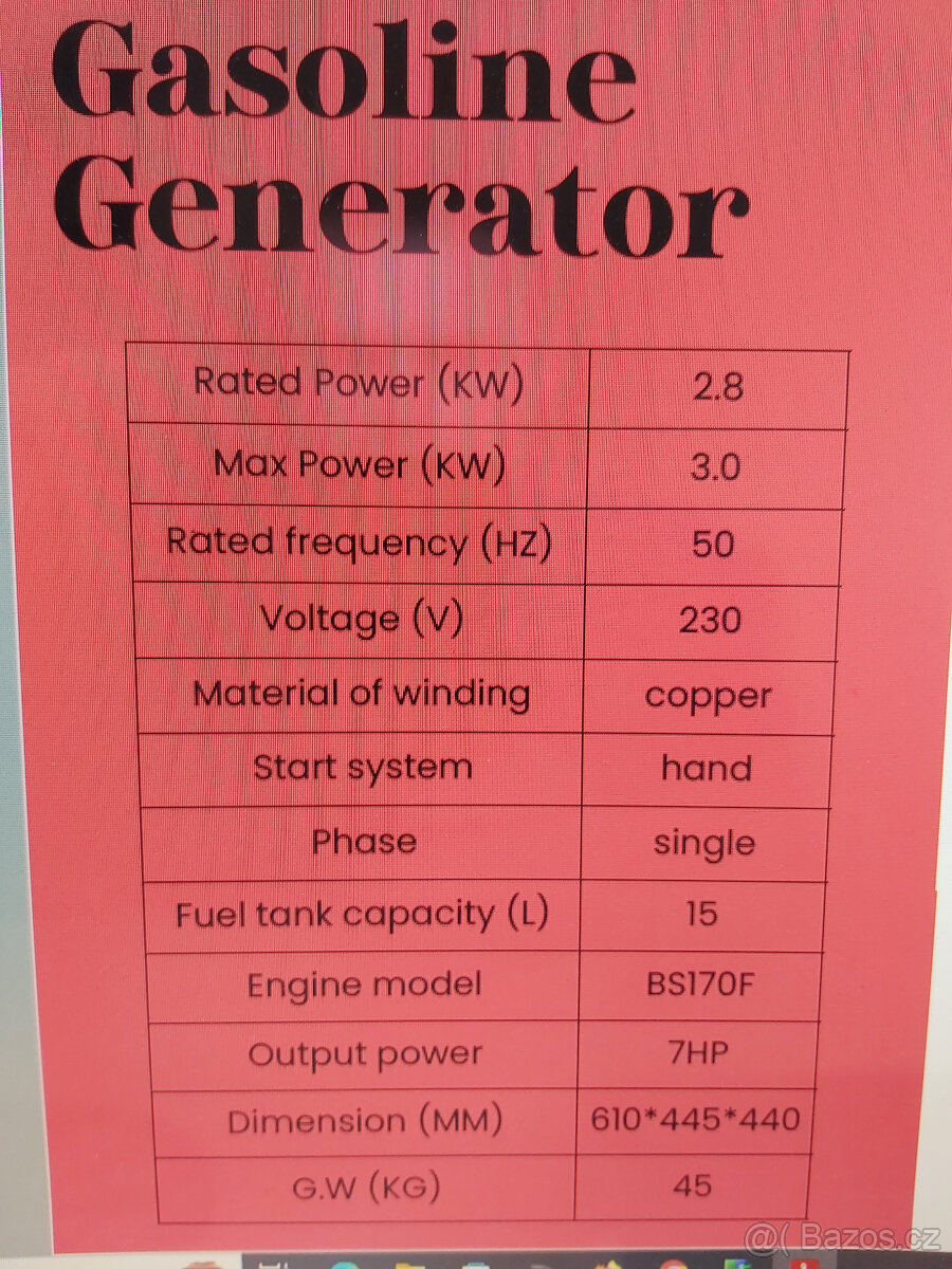 NOVÁ POZOR Elektrocentrála - generátor 3kw.... - 10