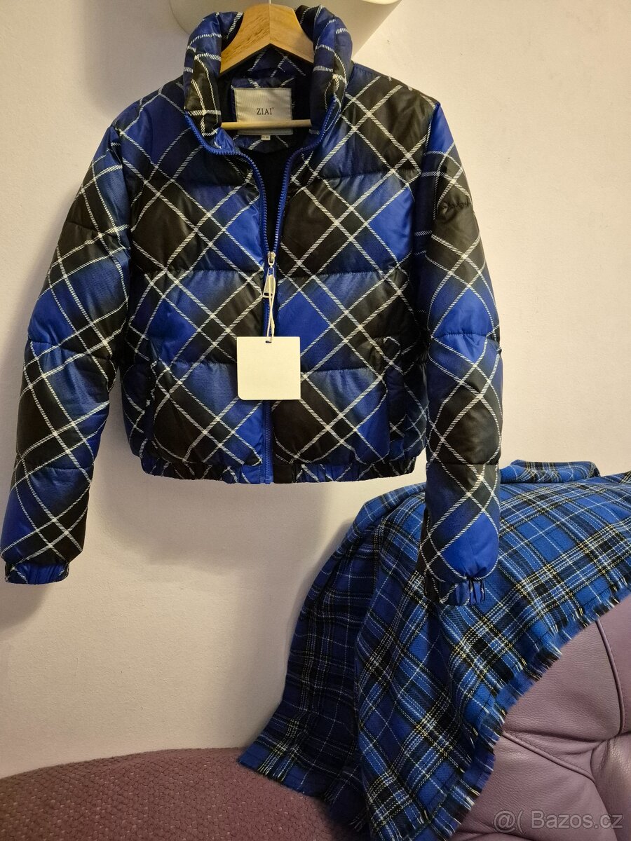 Nová dámská bunda vel S a Nová šála - 10