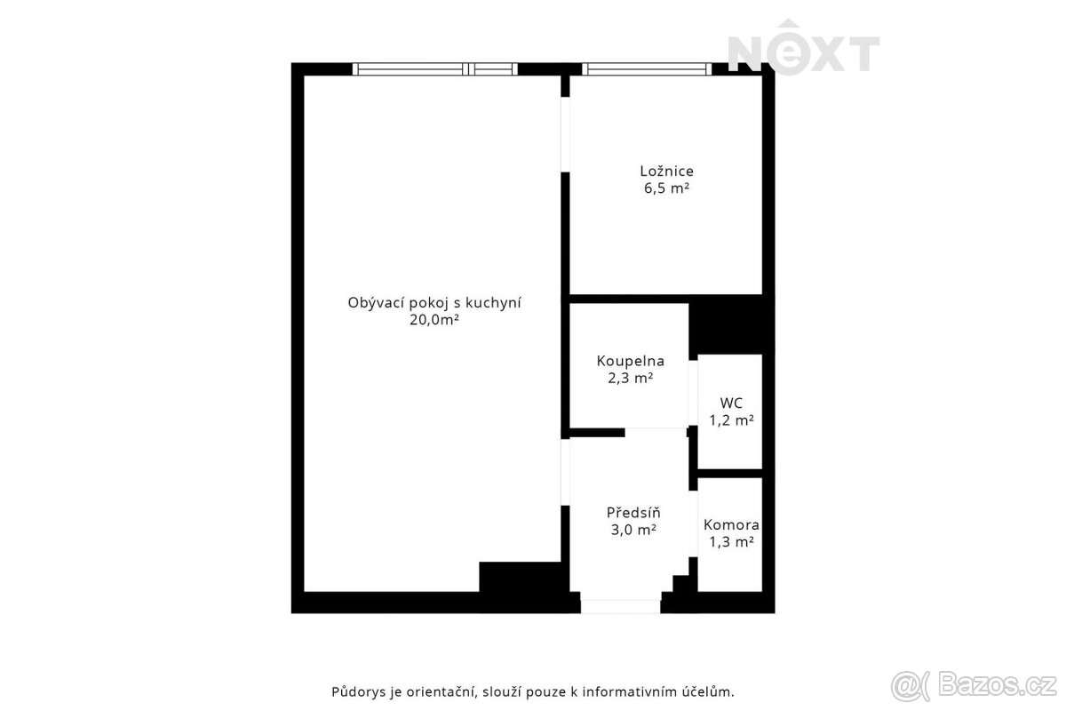 Pronájem byt 2+kk, 39㎡ - 10