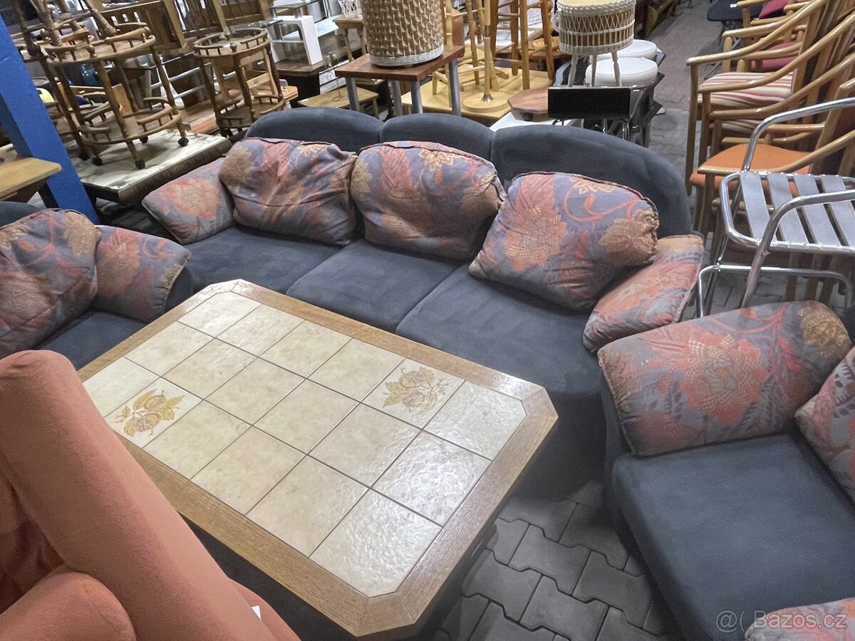 sedací souprava 3 + 2 + 1 + bobek - 10