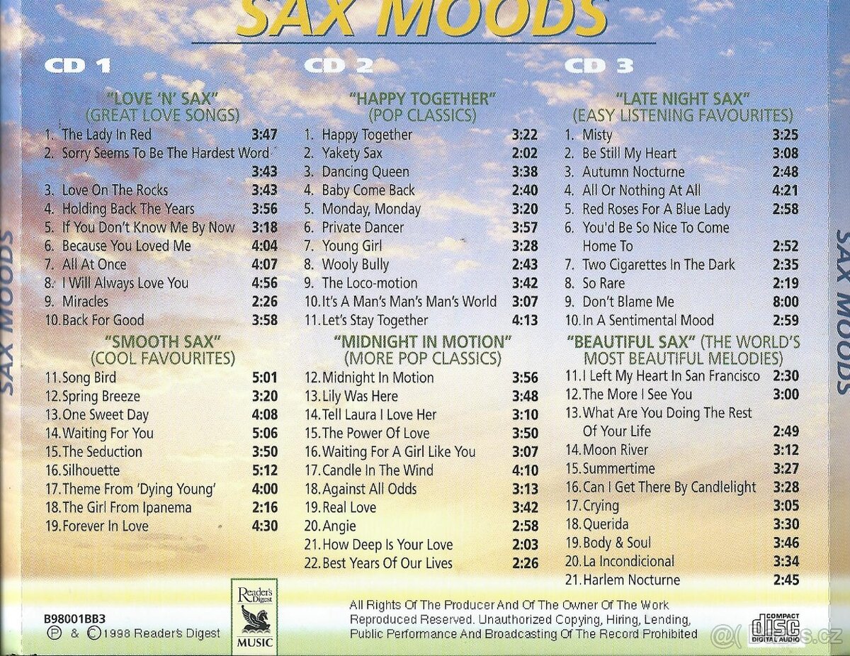 CD-PRODÁM VĚTŠÍ MNOŽSTVÍ ORIGINÁL CD 08/(10 - 10