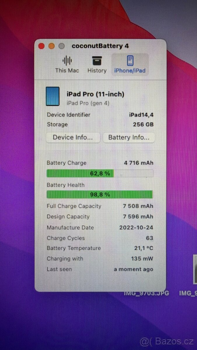 Apple iPad Pro Silver 2022 (M2) 256 GB, Wi-Fi + Cellular - 10