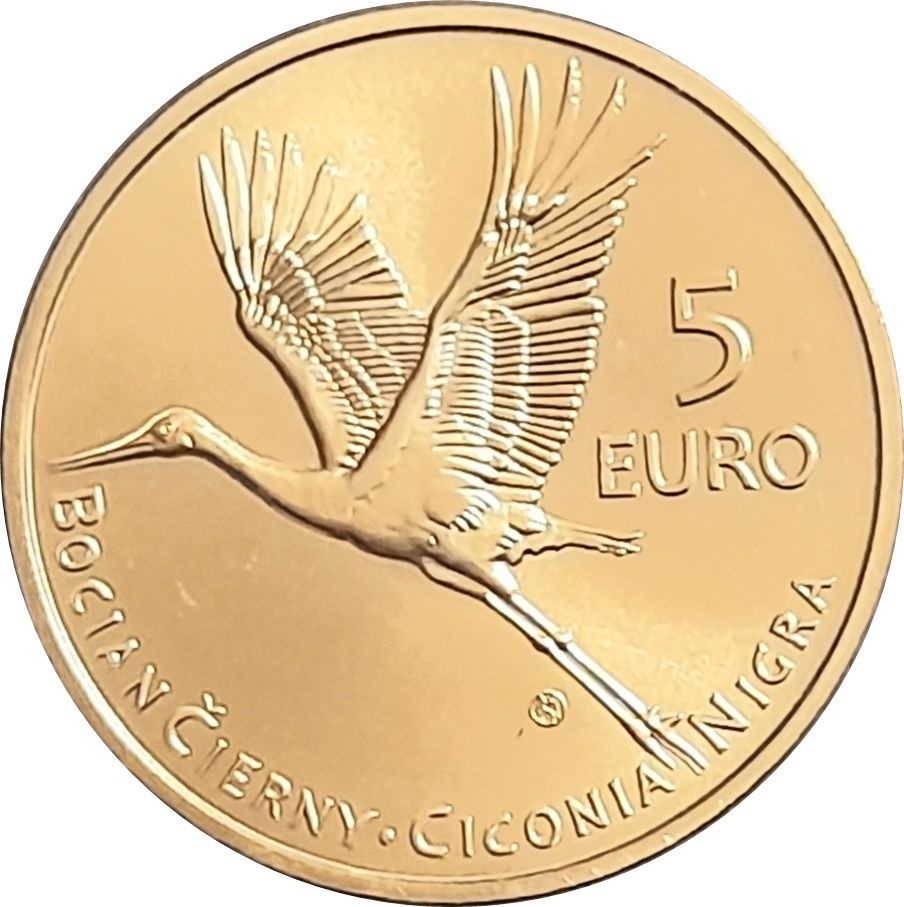 5 euro Slovensko pam. mince s motivy zvířat 2021 - 2023 UNC - 10