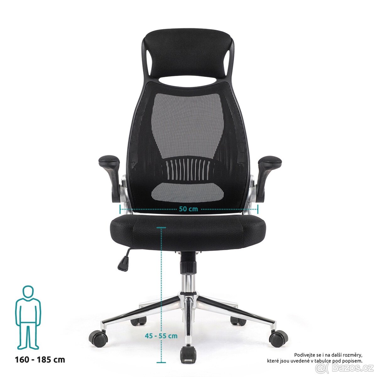 NOVÁ - Kancelářská židle OPTIMA PDH nosnost 140 kg - 10