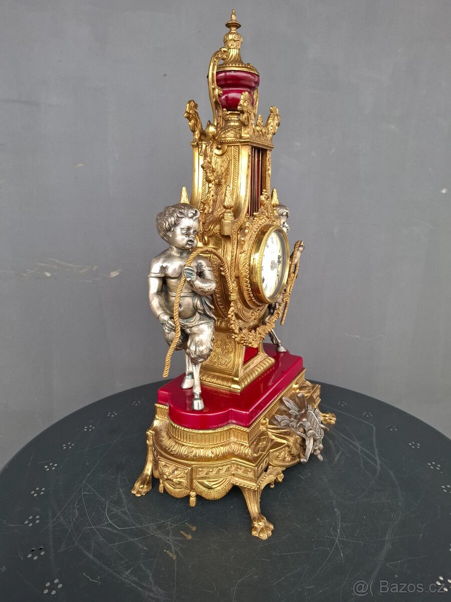 Starožitné bronzové hodiny Imperial - 10