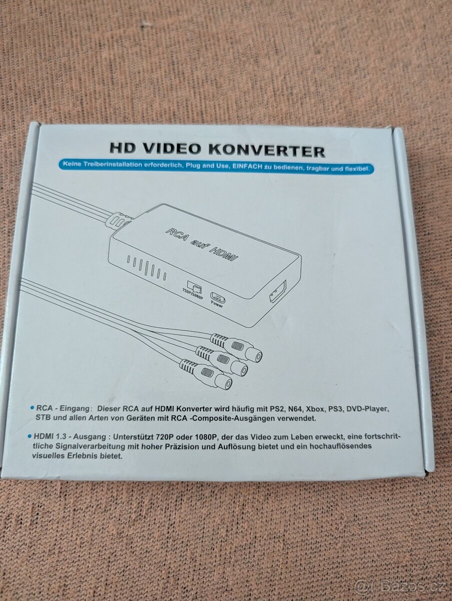 Převodník RCA na HDMI / Podpora 1080P - 10