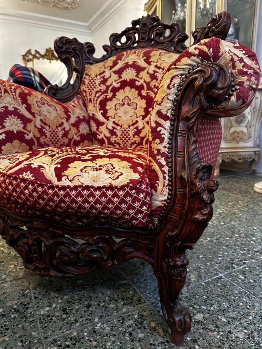 Italská sedací souprava 2 -barokní - 10