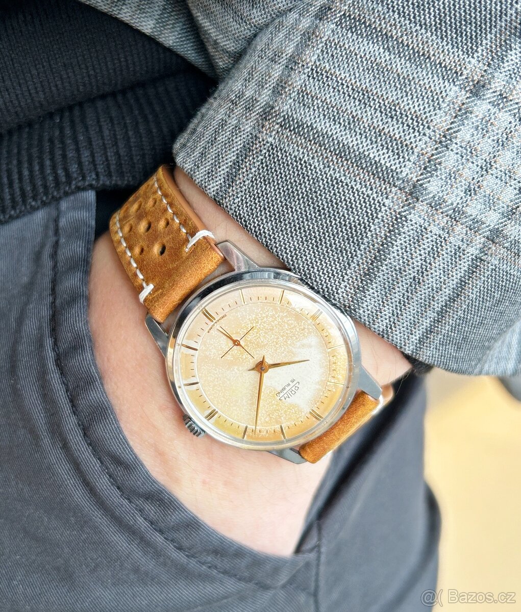 Československé mechanické vintage retro hodinky PRIM Traktor - 10