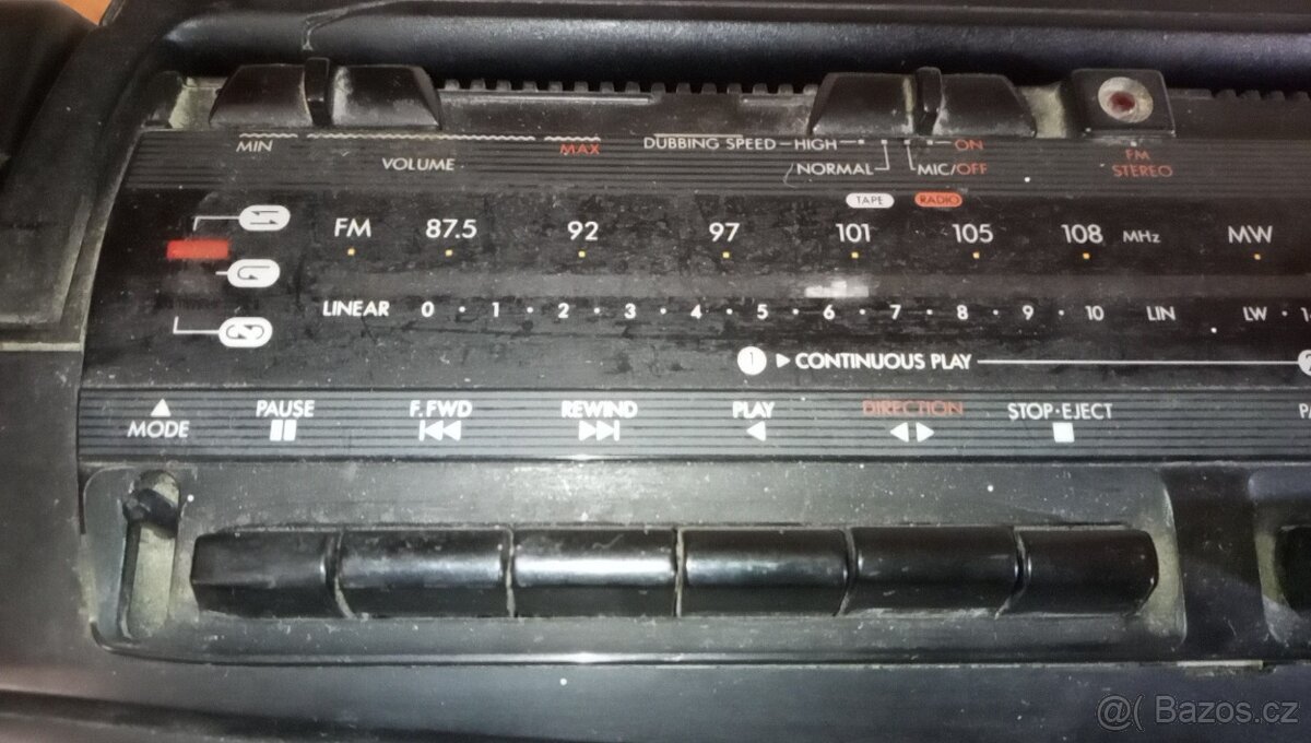 Radiomagnetofon Philips AW 7392. FM radio hraje dobře, ladí - 10