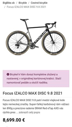 Focus IZALCO MAX 9.8 - 10