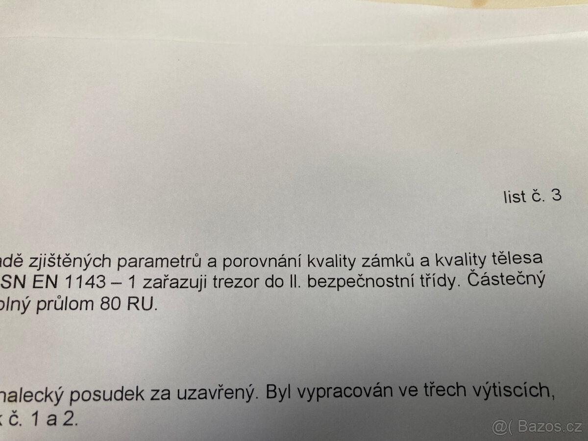 Trezor SAFESIA železobetonový, 2. bezp. třída 15.000 kč - 10