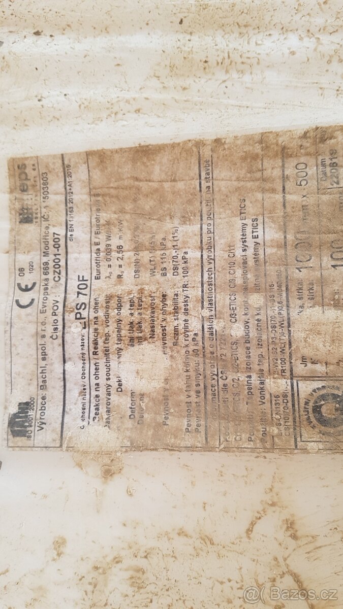 polystyren fasádní, zbytky ze stavby - 10