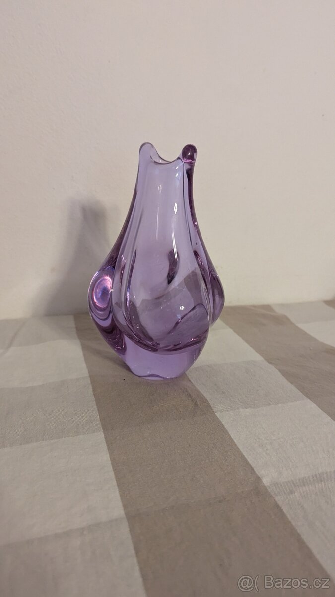 Vázička hutní sklo - 10