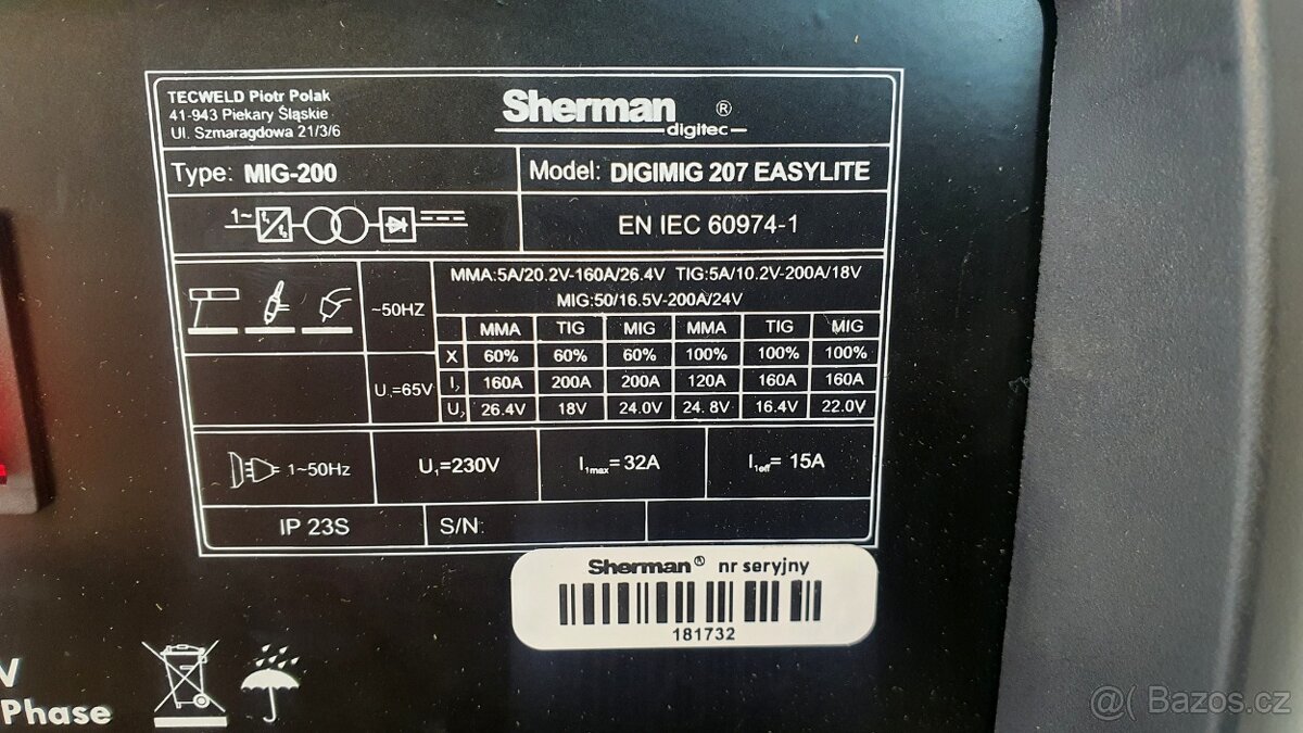 Nová multifunkční svářečka Sherman DIGIMIG 207 Easylite - 10
