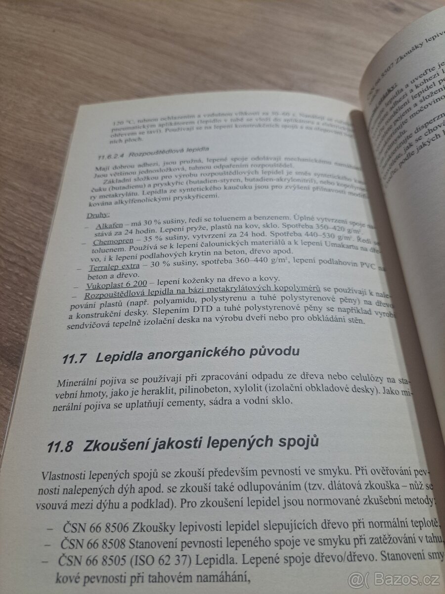 Nauka o materiálech, SOU truhlář - 10