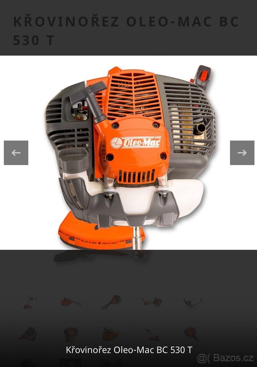 Prodám křovinořez Oleo-Mac BC 530T - 10