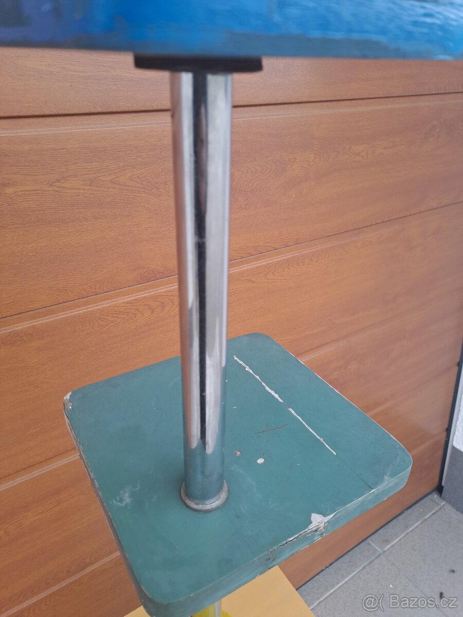 chrom - chromovaný květinový stojan - stolek THONET - KOVONA - 10