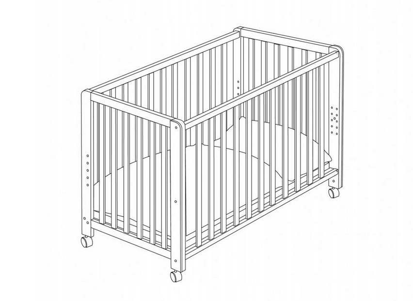 Dětská postýlka Roba Room Bed, 60 x 120 cm - 10