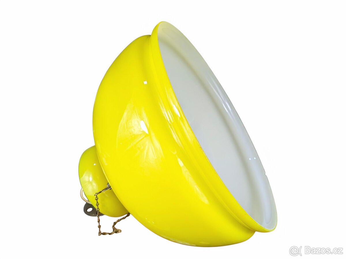 Retro skleněný lustr - 10