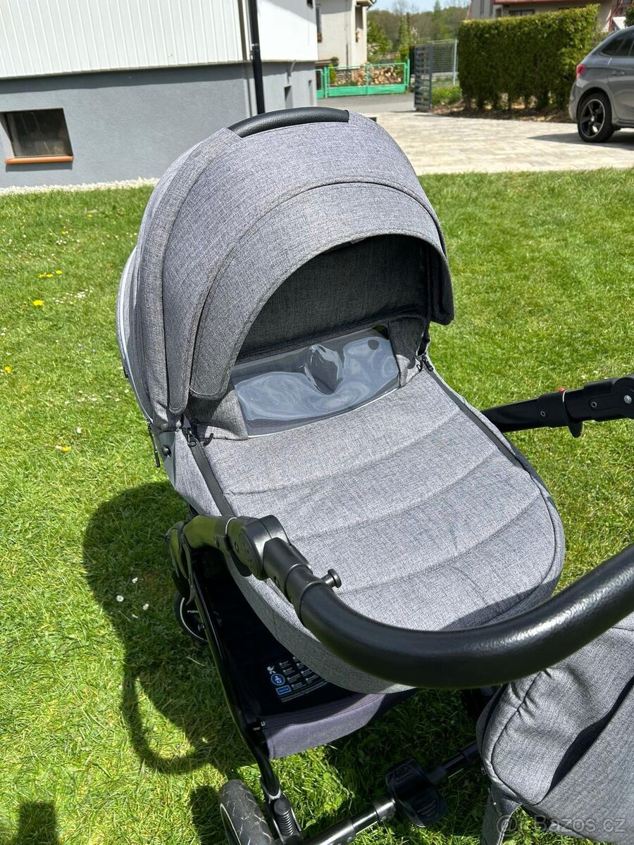 Kočárek NOORDI Fjordi III 2 v 1, dark grey - 10