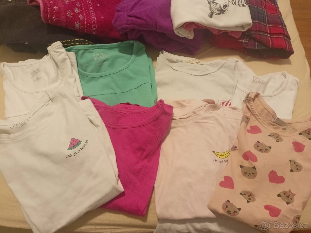 Dívčí oblečení 104-128 /70 ks- pouze jako celek :-) - 10