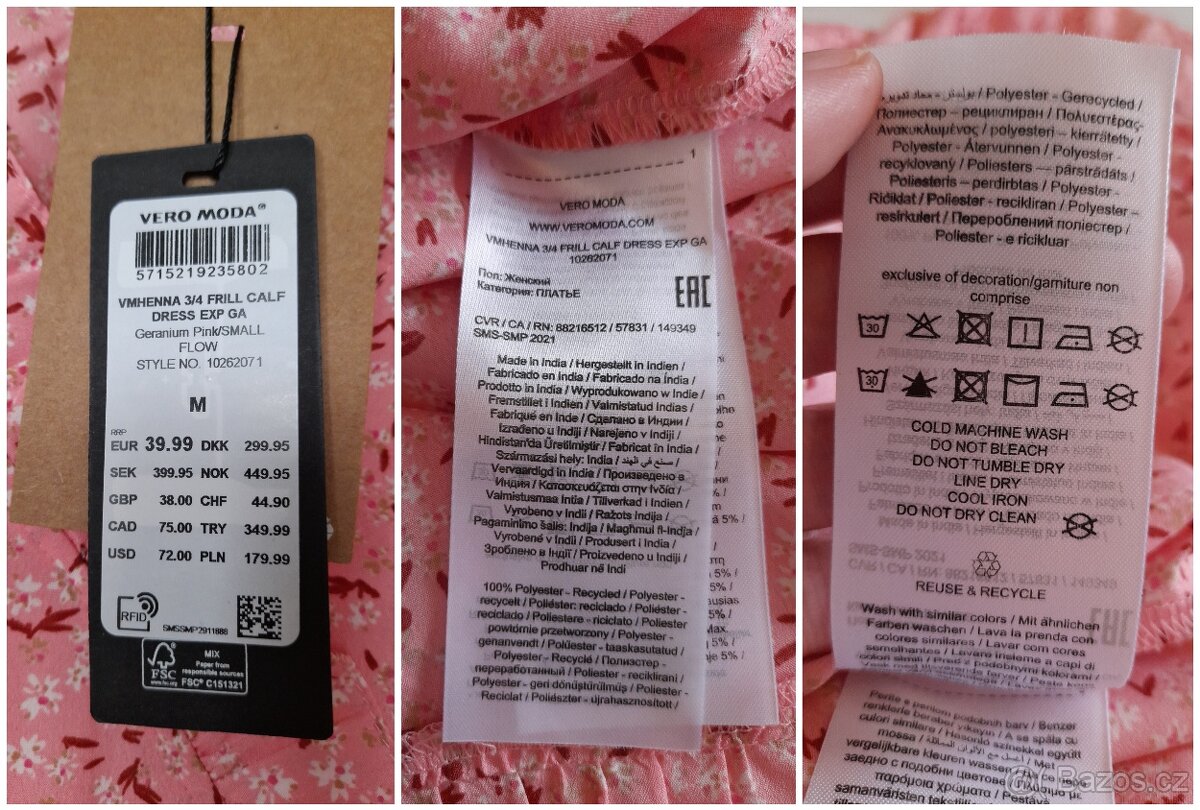 Letní midi šaty Vero Moda (vel. M) - 10