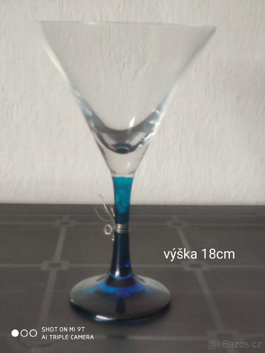 20 let nepoužité Martini sklenice - 10